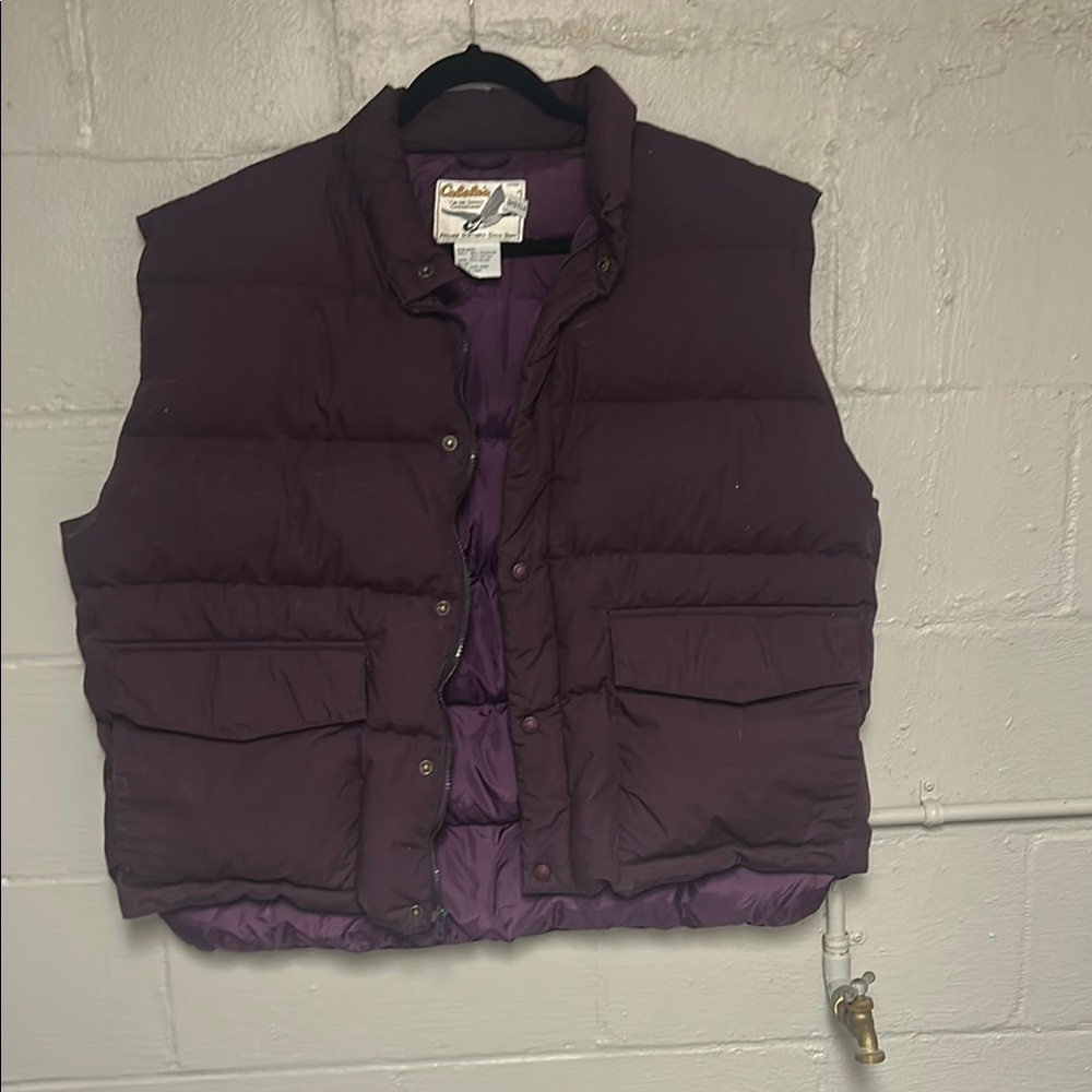 Purple Puffer Goose-down Vest